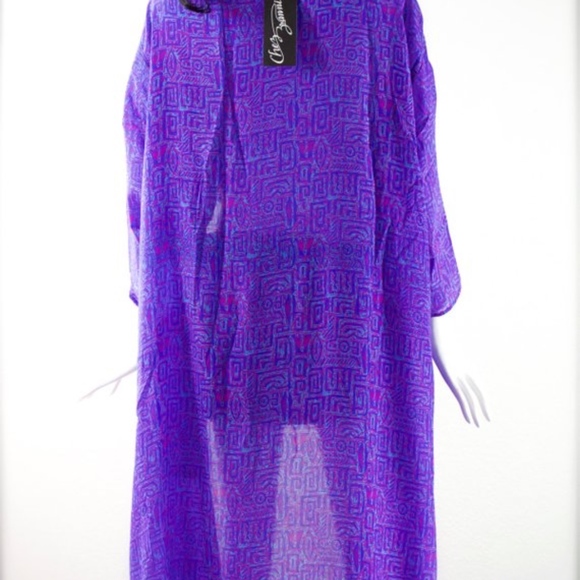 1970's India Chez Svanni India Silk Caftan - Picture 3 of 5